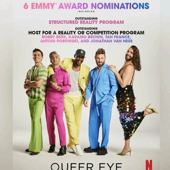 Queer Eye YAS Henny Graphic Tank Top Purple LGQBT Logo Shirt Official QE Merchan - Picture 5 of 6